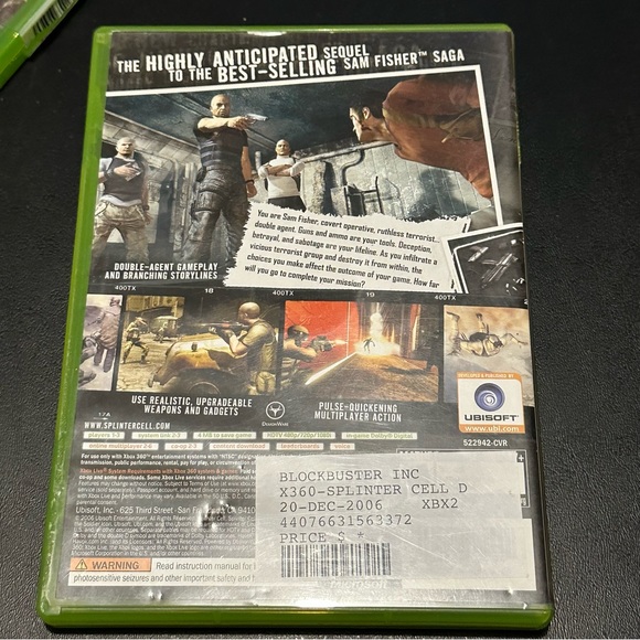 Splinter Cell Double Agent XBOX 360 Game - Picture 3 of 3